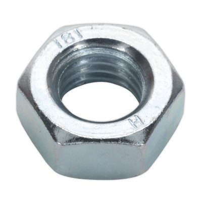 Sealey Zinc Plated Steel Nut M14, DIN 934 - Pack of 25