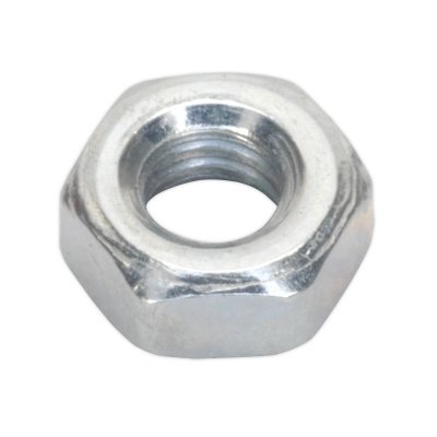 Sealey Zinc Plated Steel Nut M4, DIN 934 - Pack of 100