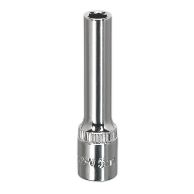 Sealey Premier Fully Polished Deep Socket 1/4