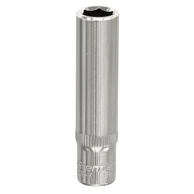 Sealey Premier Fully Polished Deep Socket 1/4