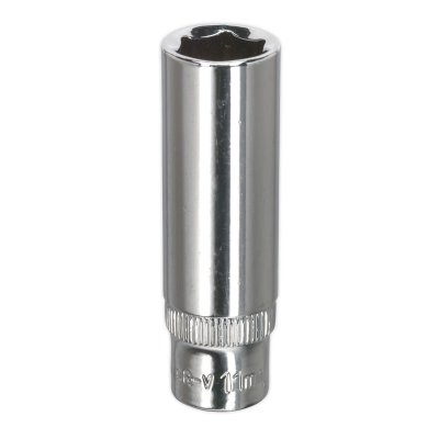 Sealey Premier Fully Polished Deep Socket 1/4