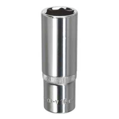 Sealey Premier Fully Polished Deep Socket 3/8