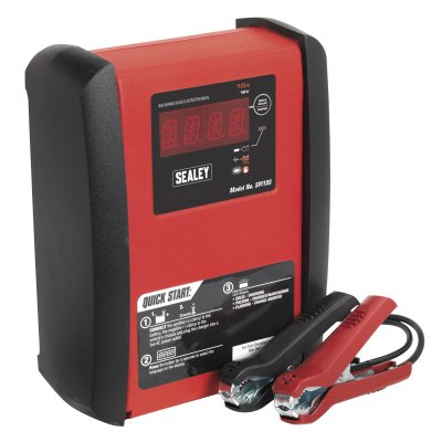 Sealey 12V Intelligent Speed Charge Battery Charger/Maintainer 10A