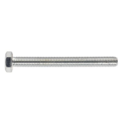 Sealey 8.8 Zinc Plated HT Setscrew M10 x 100mm, DIN 933 - Pack of 25