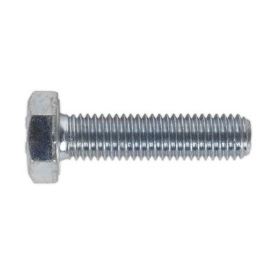 Sealey 8.8 Zinc Plated HT Setscrew M10 x 40mm, DIN 933 - Pack of 25