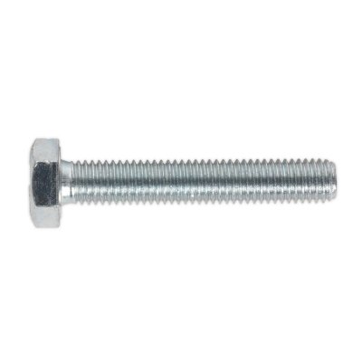 Sealey 8.8 Zinc Plated HT Setscrew M10 x 60mm, DIN 933 - Pack of 25