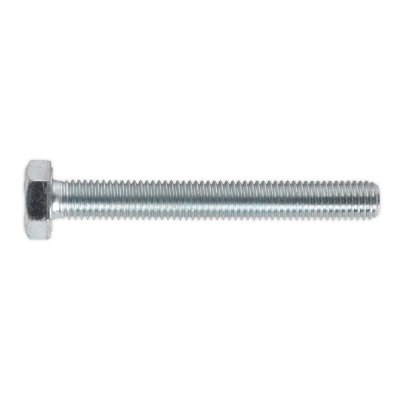 Sealey 8.8 Zinc Plated HT Setscrew M10 x 80mm, DIN 933 - Pack of 25