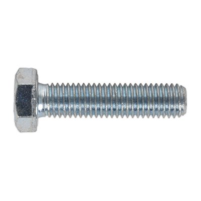 Sealey 8.8 Zinc Plated HT Setscrew M12 x 50mm, DIN 933 - Pack of 25