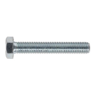 Sealey 8.8 Zinc Plated HT Setscrew M12 x 75mm, DIN 933 - Pack of 10