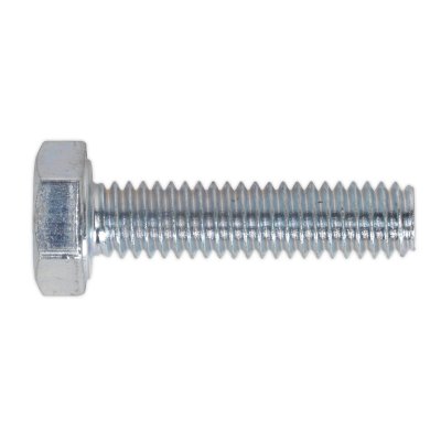 Sealey 8.8 Zinc Plated HT Setscrew M4 x 10mm, DIN 933 - Pack of 50