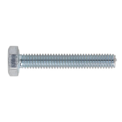 Sealey 8.8 Zinc Plated HT Setscrew M4 x 25mm, DIN 933 - Pack of 50