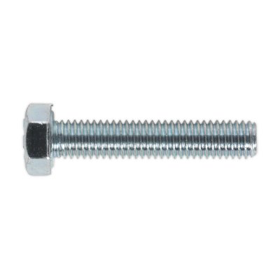 Sealey 8.8 Zinc Plated HT Setscrew M5 x 25mm, DIN 933 - Pack of 50