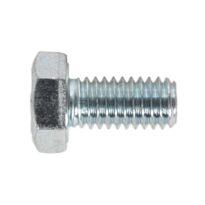 Sealey 8.8 Zinc Plated HT Setscrew M6 x 12mm, DIN 933 - Pack of 50