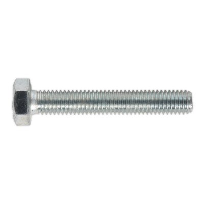 Sealey 8.8 Zinc Plated HT Setscrew M8 x 50mm, DIN 933 - Pack of 50