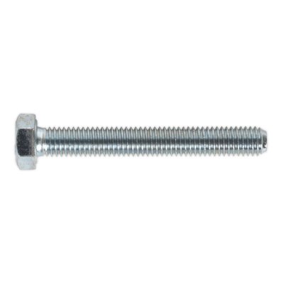 Sealey 8.8 Zinc Plated HT Setscrew M8 x 60mm, DIN 933 - Pack of 50