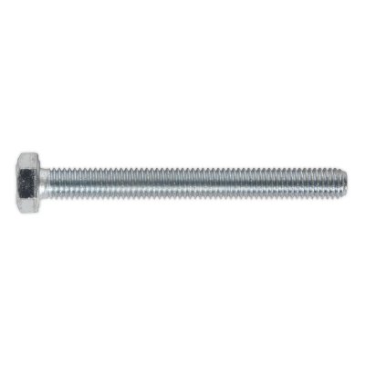 Sealey 8.8 Zinc Plated HT Setscrew M8 x 75mm, DIN 933 - Pack of 25