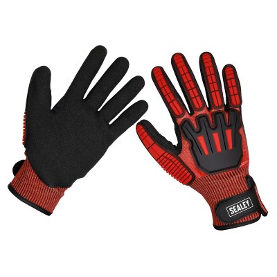 Sealey Cut & Impact Resistant Gloves, Large - Pair