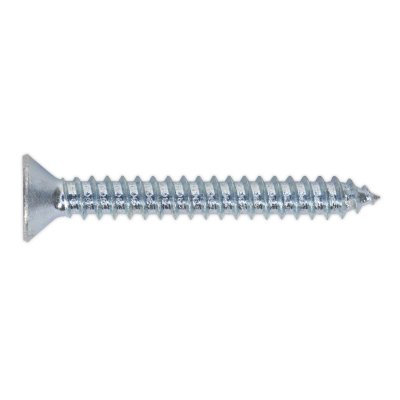 Sealey Self-Tapping Countersunk Pozi Screw 4.8 x 38mm, DIN 7982 - Pack of 100