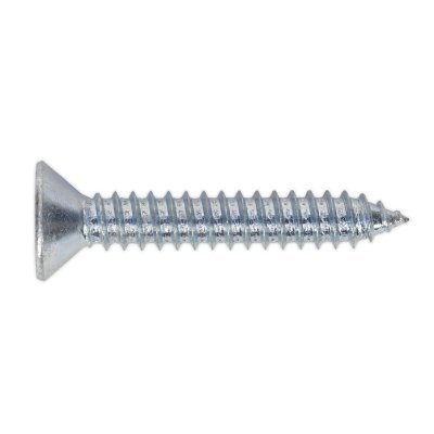 Sealey Self-Tapping Countersunk Pozi Screw 6.3 x 38mm, DIN 7982 - Pack of 100