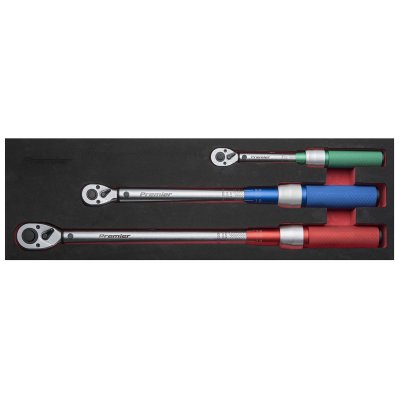 Sealey Premier Calibrated Micrometer Style Torque Wrench Set 3pc