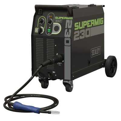 Sealey Professional Gas/Gasless MIG Welder with Binzel Euro Torch 230A 230V