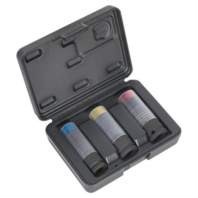 Sealey Alloy Wheel Ultra-Power Impact Socket Set 3pc 1/2