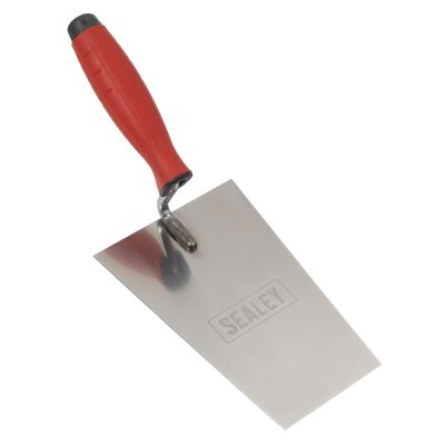 Sealey Stainless Steel Bucket Trowel with Rubber Handle 180mm