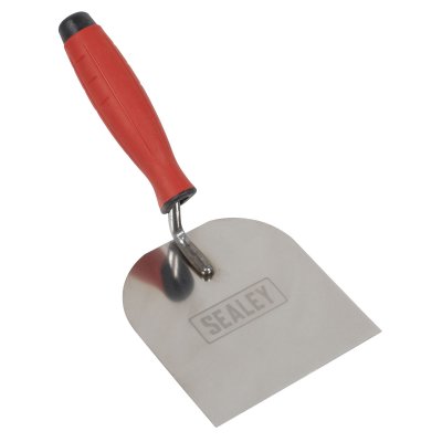 Sealey Stainless Steel Margin Trowel with Rubber Handle 120mm