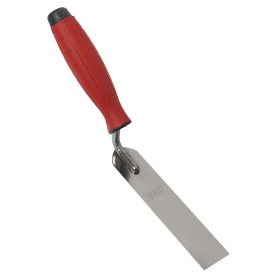 Sealey Stainless Steel Finishing Trowel with Rubber Handle 30 x 160mm