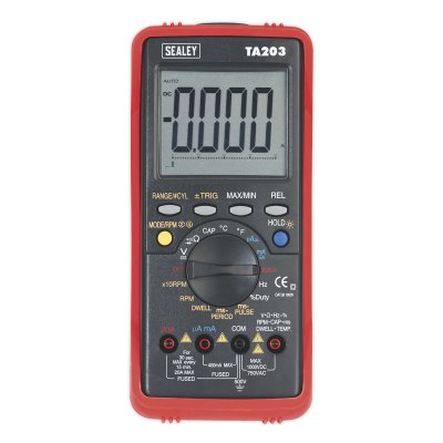 Sealey 15-Function Digital Automotive Multimeter with Bar Graph/PC Link