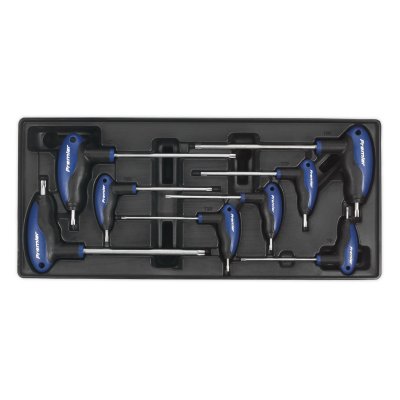 Sealey Premier T-Handle TRX-Star* Key Set with Tool Tray 8pc