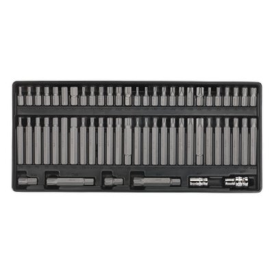 Sealey Premier Security TRX-Star*/Hex/Ribe/Spline Bit Set with Tool Tray 60pc