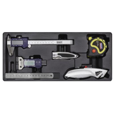 Sealey Premier Measuring & Cutting Set with Tool Tray 6pc