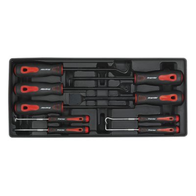 Sealey Premier Scraper & Hook Set with Tool Tray 9pc