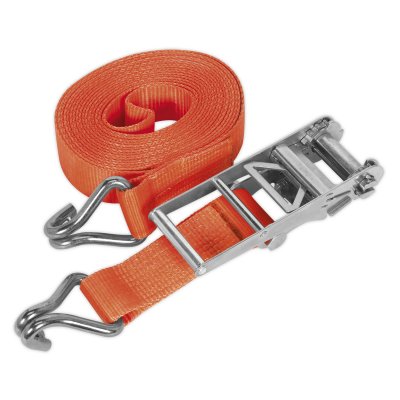 Sealey Ratchet Strap Polyester Webbing 75mm x 8m 10000kg Breaking Strength