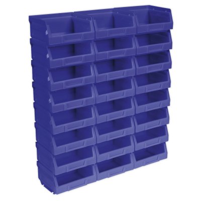 Sealey Plastic Storage Bin 105 x 85 x 55mm, Blue - Pack of 24