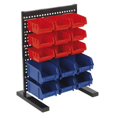 Sealey Bench Mounting Bin Storage System with 15 Bins