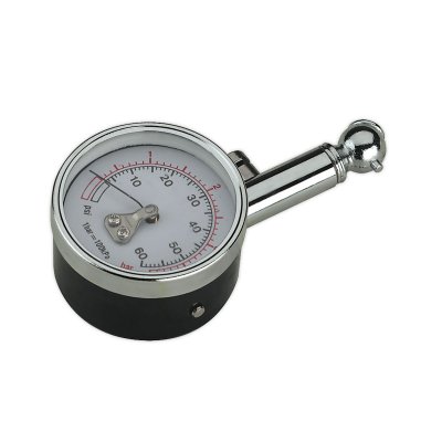 Sealey Tyre Pressure Gauge 0-4bar(0-60psi)