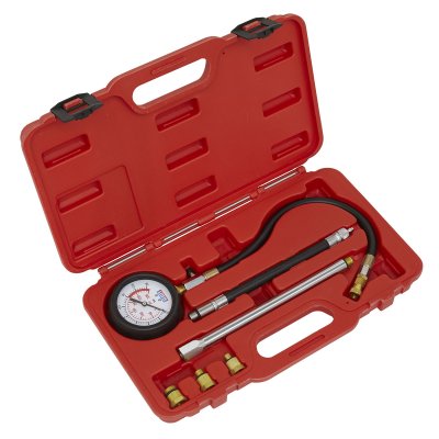 Sealey Petrol Compression Tester Deluxe Kit 6pc