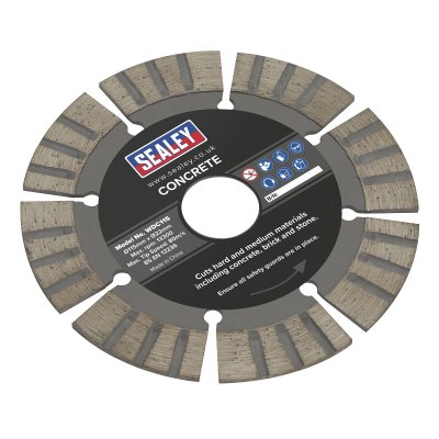 Sealey Wet/Dry Use Diamond Blade for Concrete Cutting 115mm