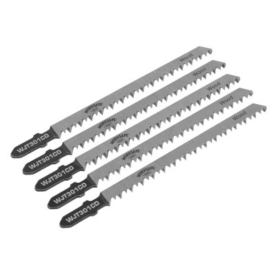 Sealey Worksafe Jigsaw Blade for Wood & Plastics 90mm 8tpi - Pack of 5