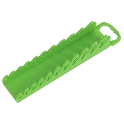 Sealey Premier Spanner Rack Capacity 10 Stubby Spanners - Hi-Vis Green