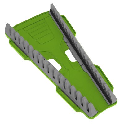 Sealey Premier Reversible Spanner Rack 16pc - Hi-Vis Green