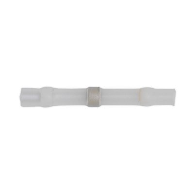 Sealey Heat Shrink Butt Connector Solder Terminal 24-22 AWG, White - Pack of 25