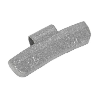 Sealey Plastic Coated Zinc Plated Hammer-On Wheel Weight for Alloy Wheels 25g - Pack of 100