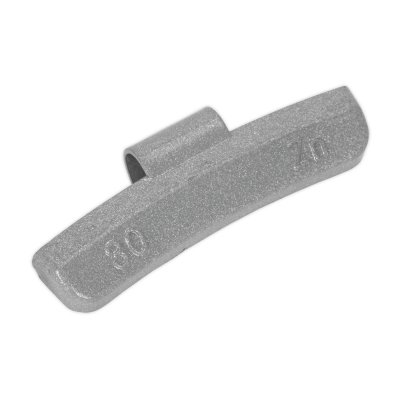 Sealey Plastic Coated Zinc Plated Hammer-On Wheel Weight for Alloy Wheels 30g - Pack of 100