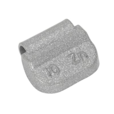 Sealey Zinc Plated Hammer-On Wheel Weight for Steel Wheels 10g - Pack of 100