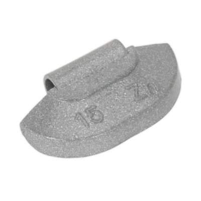 Sealey Zinc Plated Hammer-On Wheel Weight for Steel Wheels 15g - Pack of 100