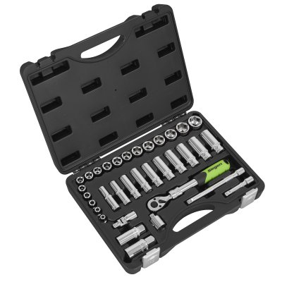 Sealey Siegen Extendable Ratchet Socket Set 3/8