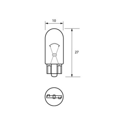 Durite - LED Bulb 24V Yellow W2.1x9.5D 10mm   - L-005-07Y